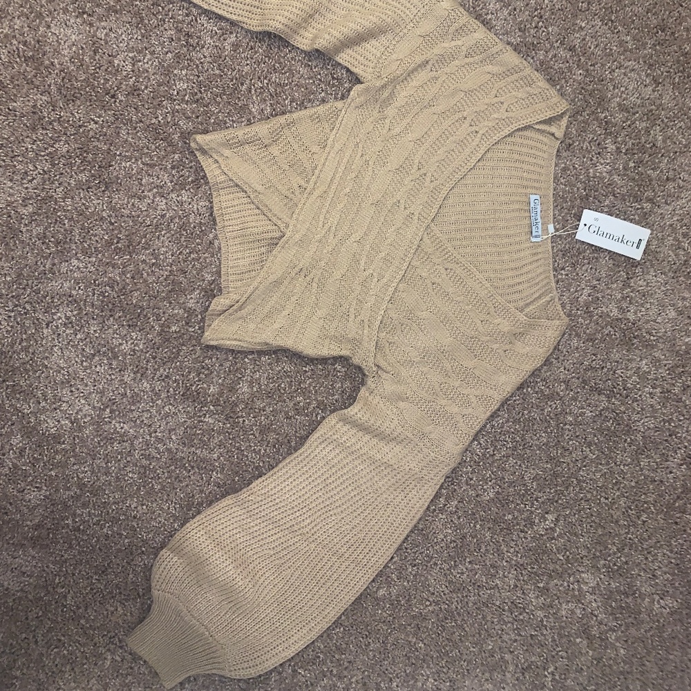 sweater wrap top